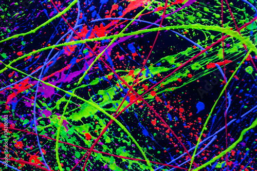 Bunt Neon Splash Muster