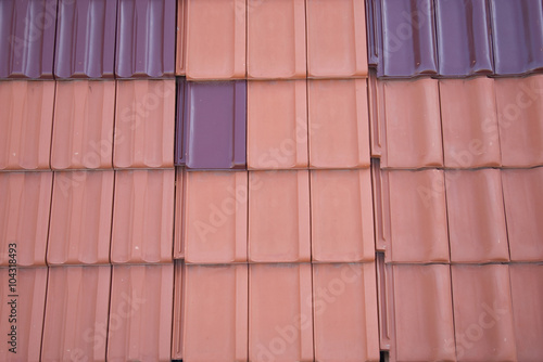 sample roof tile - close up