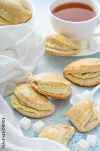 Small hand pies with cottage cheese filling