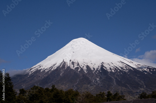 Pico nevado del volcán Osorno, Chile