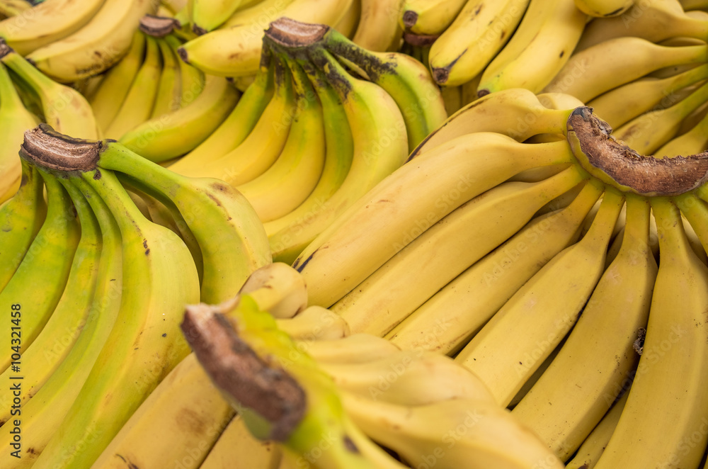 fresh bananas at the city market