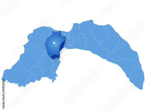 Map of Antalya - Konyaalti is pulled out