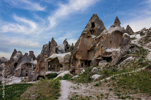 Volcanic mountains, Cappadocia, Anatolia, Turkey. Goreme 