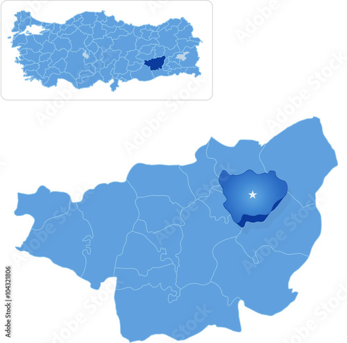 Map of Diyarbakir - Hazro is pulled out