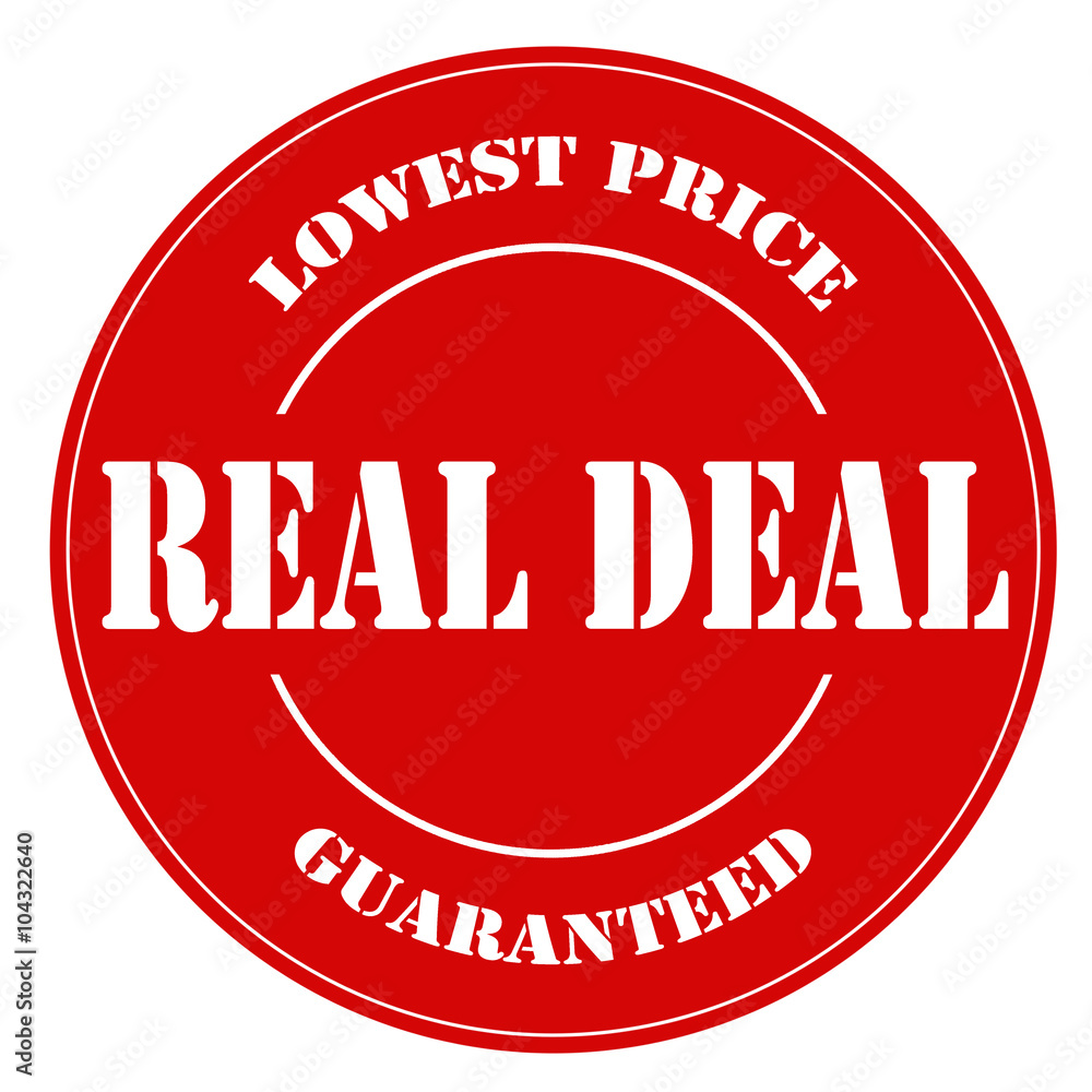 Real Dealstamp Stock Vector Adobe Stock