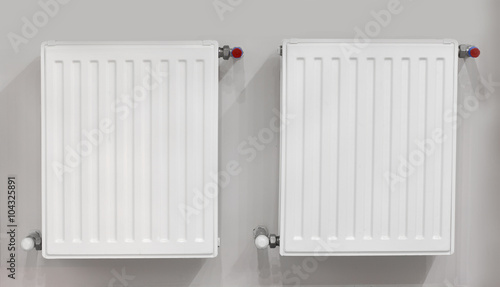 Two heating radiators