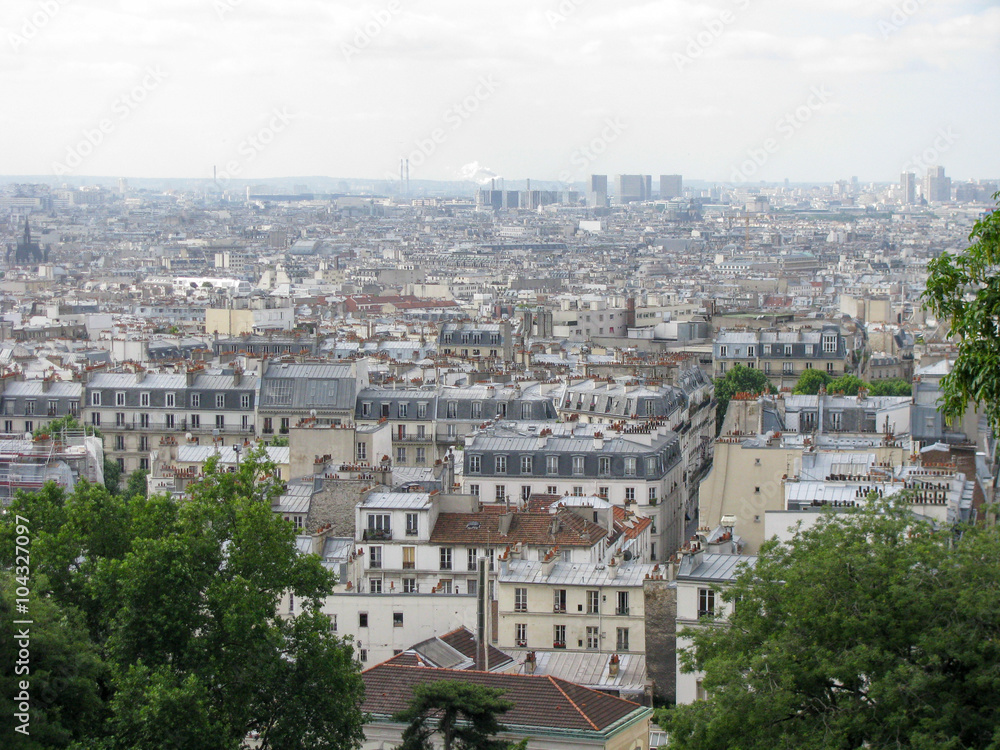 Spectacular panorama of Paris, France