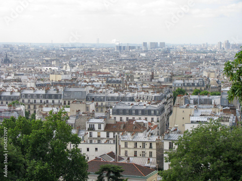 Spectacular panorama of Paris  France