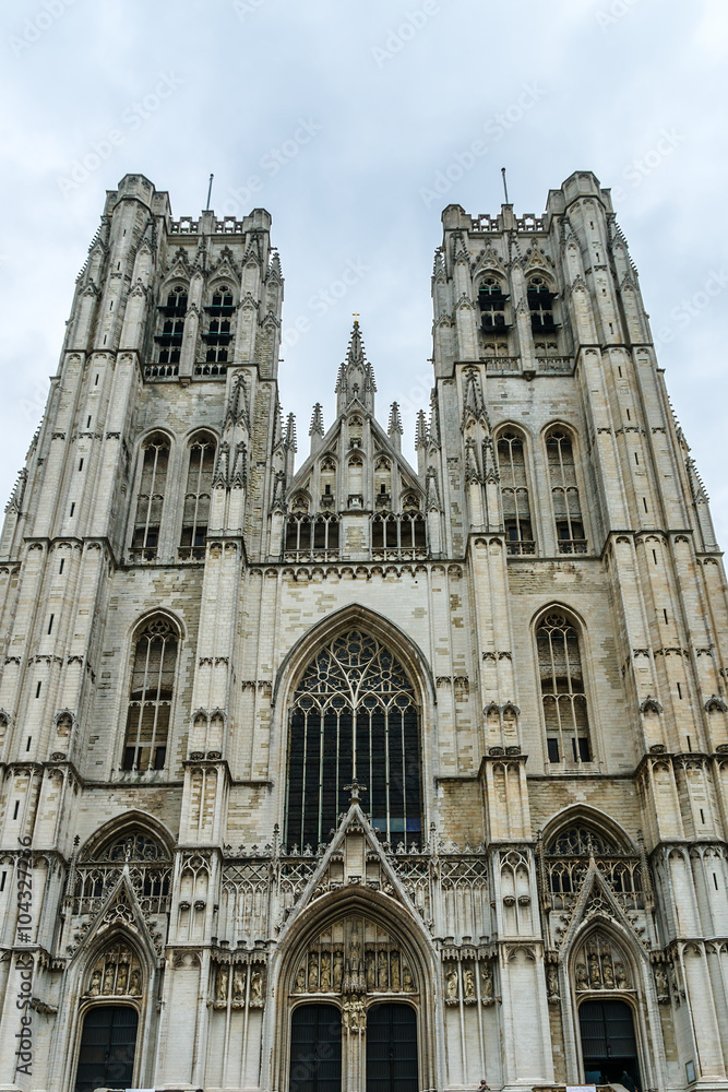 Cathedral of St. Michael and St. Gudula. Brussels, Belgium.