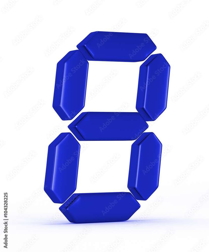 blue number nine on white background with shadow blue number nine on white background with shadow