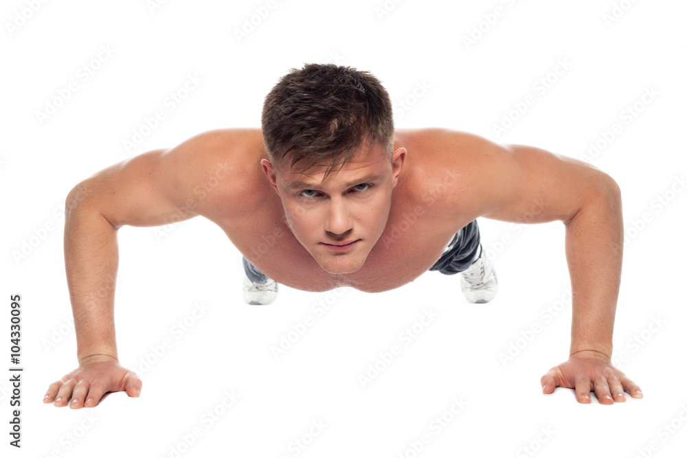 Young sports guy wrung out Young sports guy wrung out