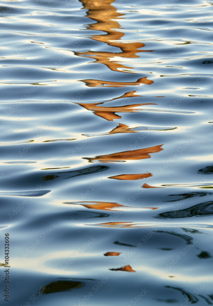 Water surface with ripples
