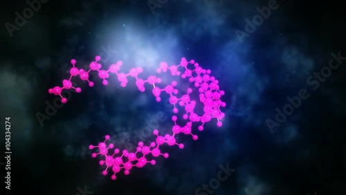 Free radical in action (computer visualization)