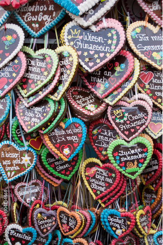Принти на полотні gingerbread hearts