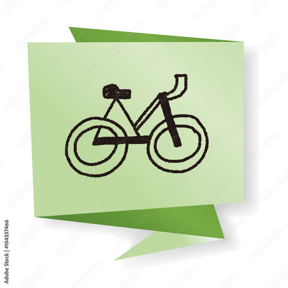 Fototapeta premium doodle bicycle