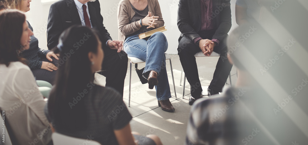 Obraz premium Business People Meeting Conference Discussion Working Concept