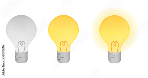 電球イラスト セット素材 消灯 点灯 Stock イラスト Adobe Stock