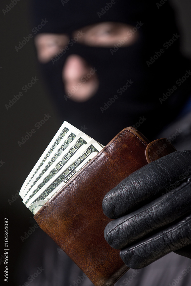 Man holding the money