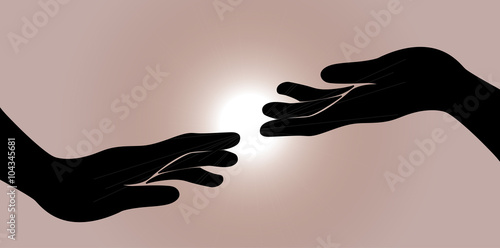 save other hand with light