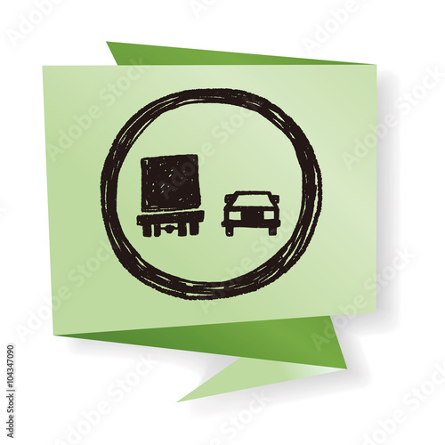 no overtaking doodle