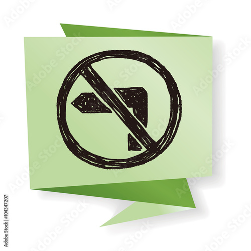 no left turn doodle