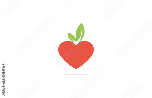 heart fruits strawberry