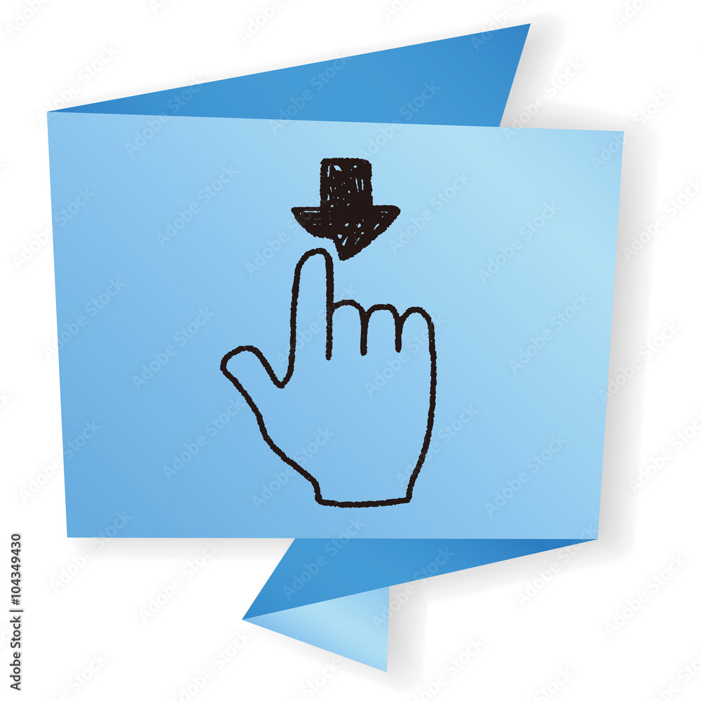 Obraz premium Gesture doodle