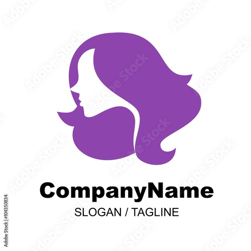hair salon & barbershop logo icon Vector