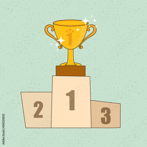  trophy icon design 