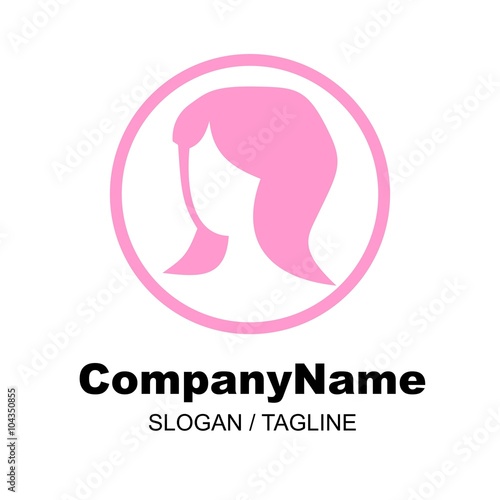 hair salon & barbershop logo icon Vector