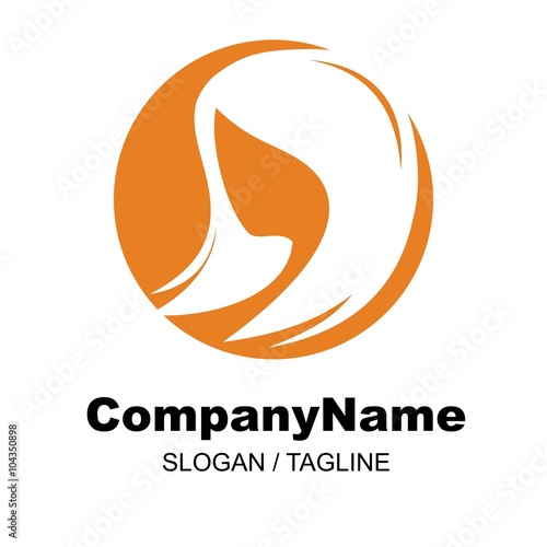 hair salon & barbershop logo icon Vector