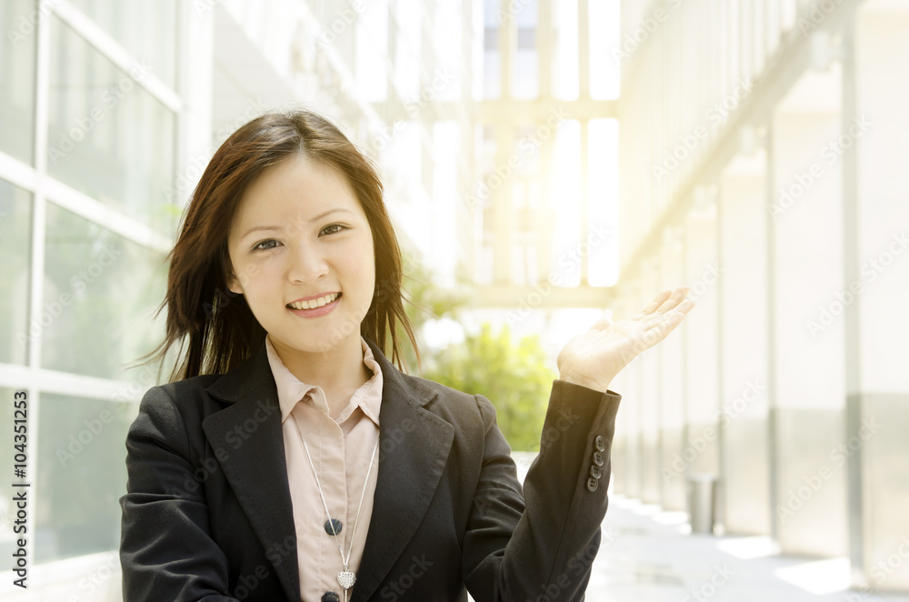 Asian business woman hand holding somethings Asian business woman hand holding somethings