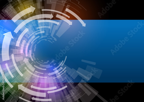 abstract document template, rotation and concentration image, vector illustration