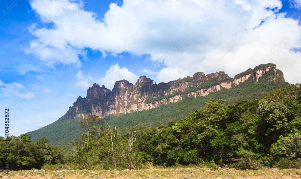 Mountains in national park canaima