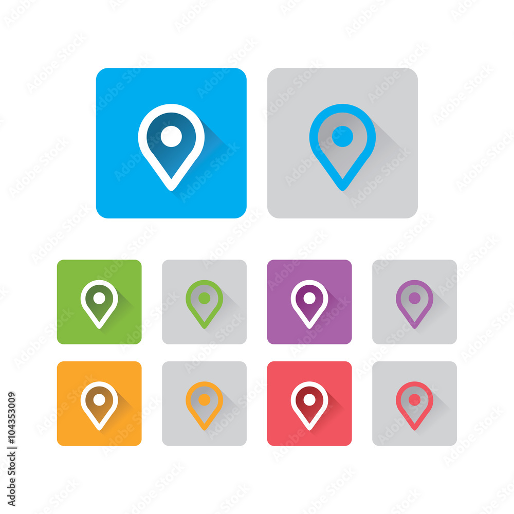 pin map marker pointer icon pin map marker pointer icon