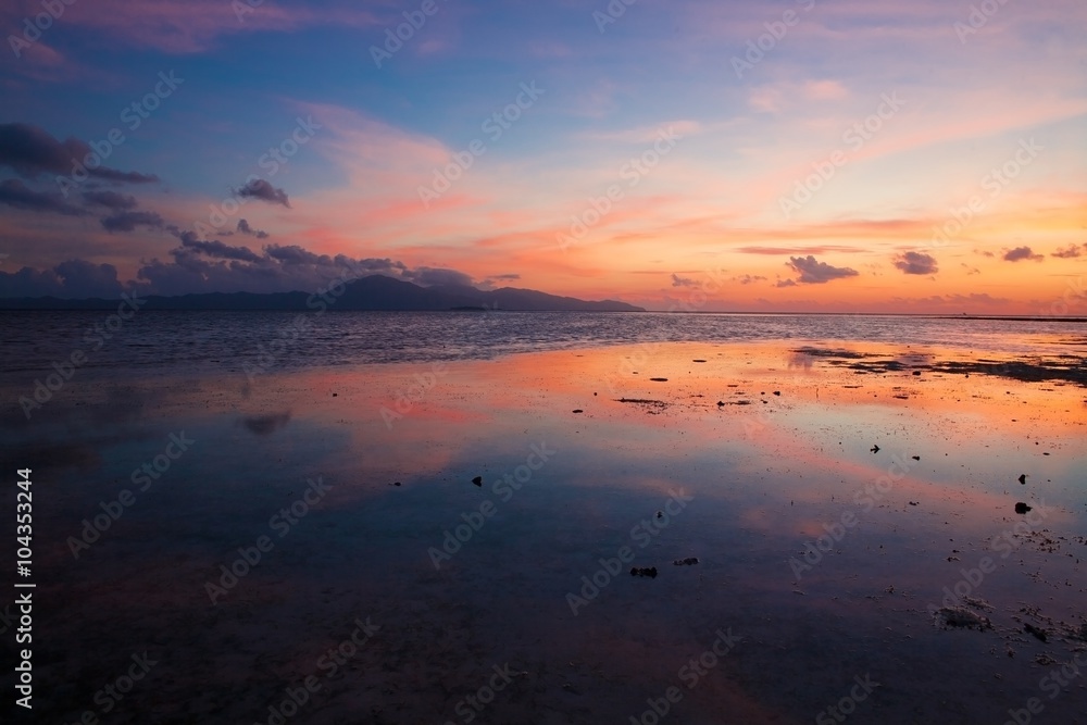 sunset tropical sea sunset tropical sea