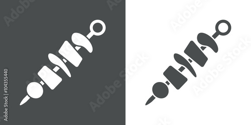 Icono plano brocheta #1