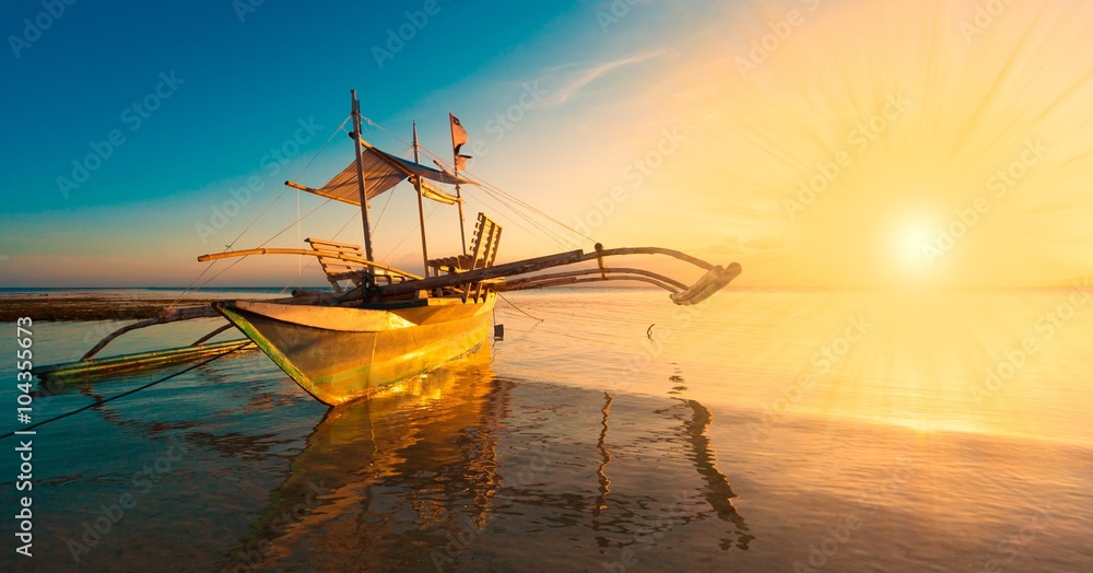 Philippines,  sunset boat