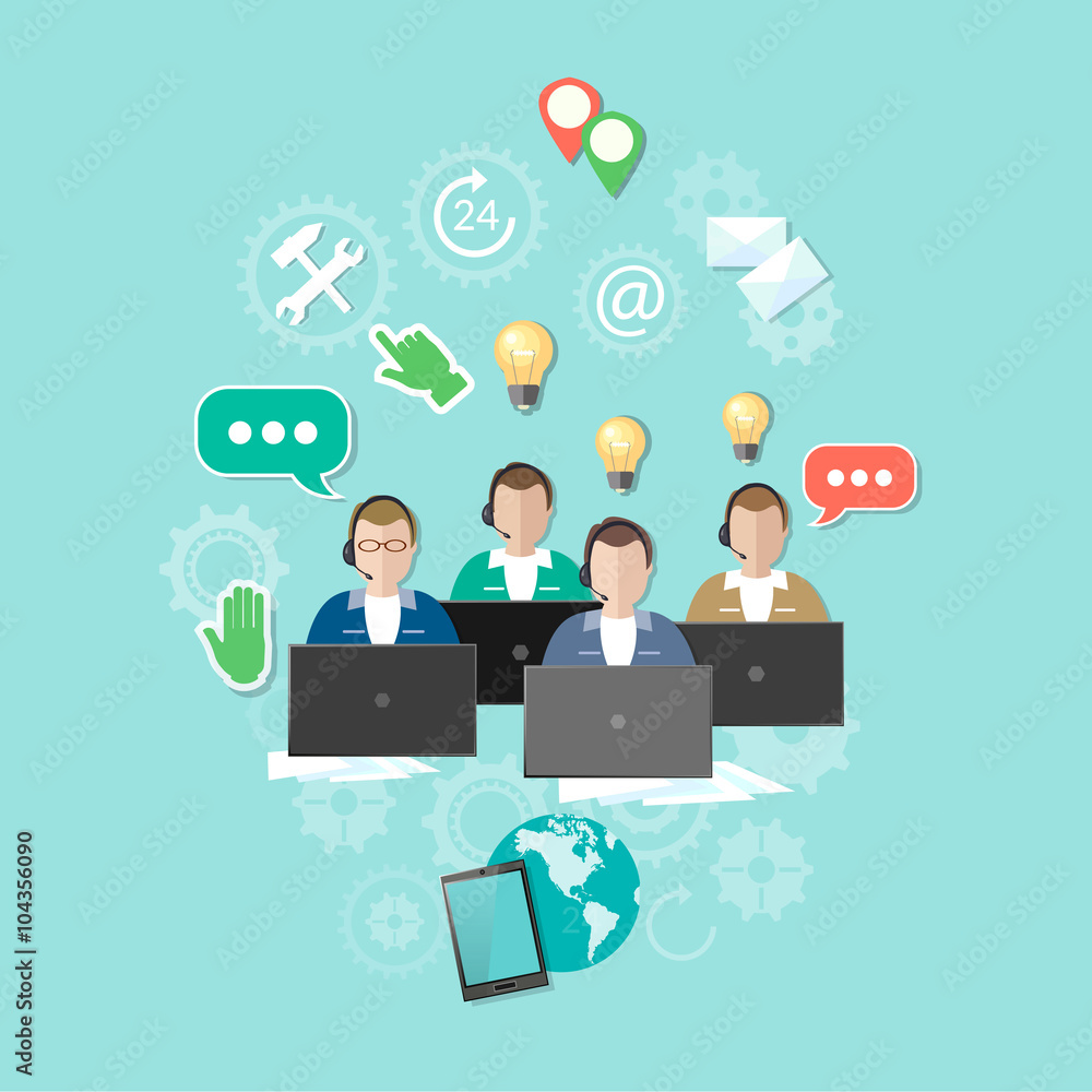 Call center 24 hours technical support helpline operator Call center 24 hours technical support helpline operator