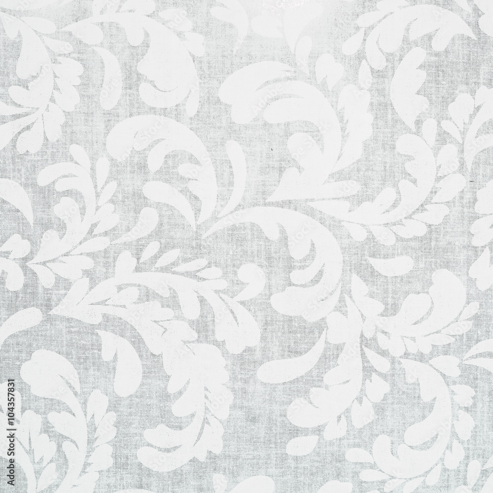 Beautiful ornament Seamless background of grey color in the style of baroque