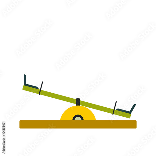 Seesaw icon flat