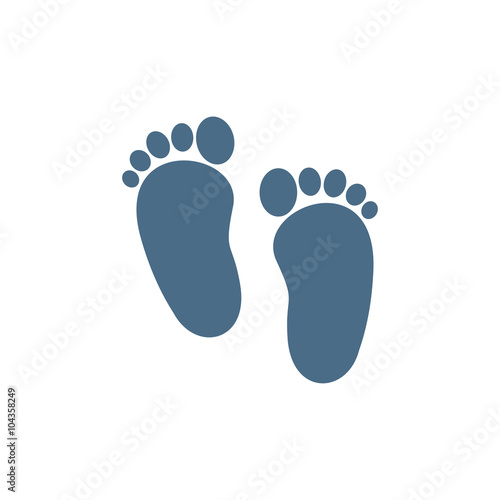 Baby footprints icon