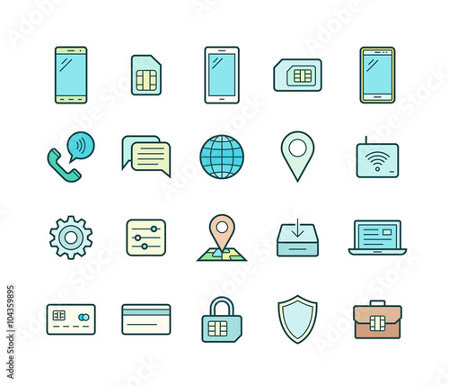 Mobile network operator icons