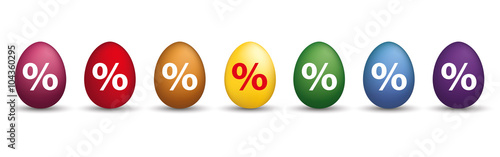 8 Percent Colored Easter Eggs Header