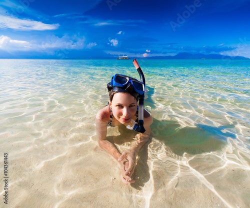 Philippines Woman snorkeling! © erainbow