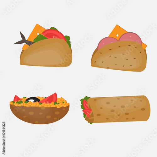 Turkish Fast food, Traditional  street food, Turkish cuisine.