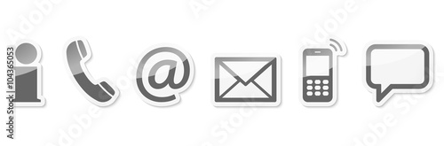 contact us six icons set