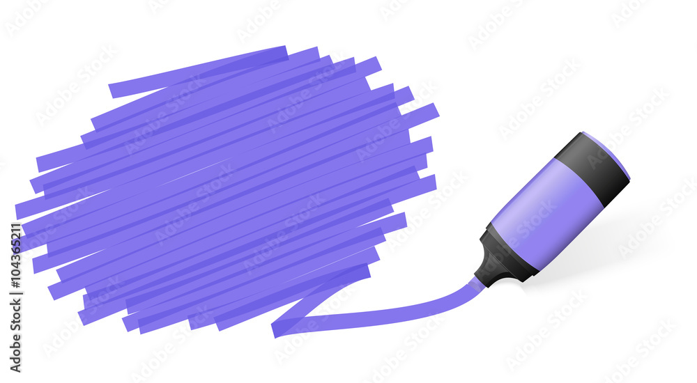 highlighter with marking Stock-Vektorgrafik | Adobe Stock
