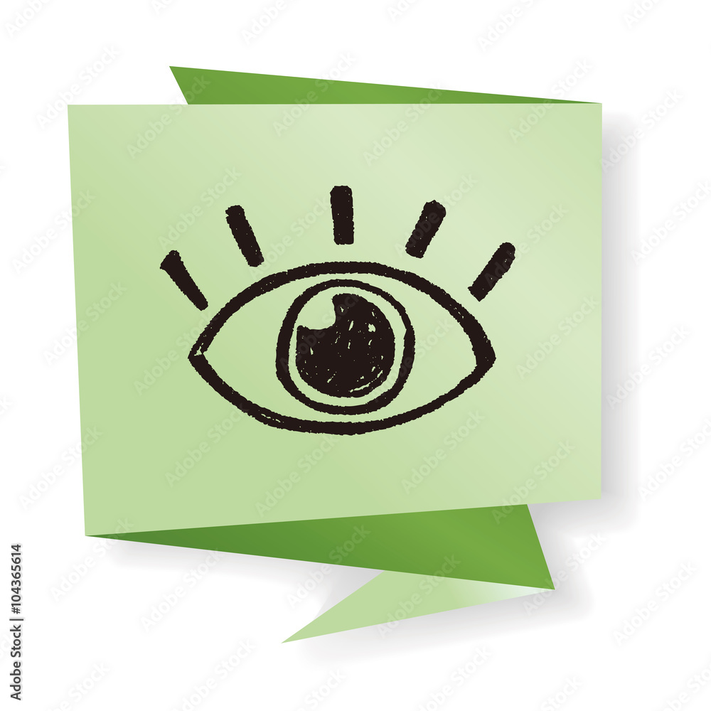 Obraz premium eye doodle