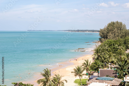 view of Khao Lak beach, Phang Nga, South of Thailand